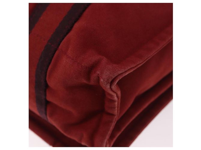 Hermès Borsa a tracolla HERMES Bathas in tela rossa argento mr2683 Rosso - vista 13