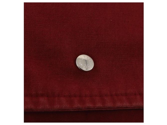 Hermès Borsa a tracolla HERMES Bathas in tela rossa argento mr2683 Rosso - vista 14