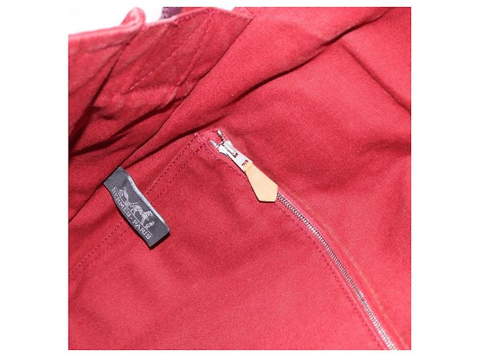 Hermès Borsa a tracolla HERMES Bathas in tela rossa argento mr2683 Rosso - vista 20