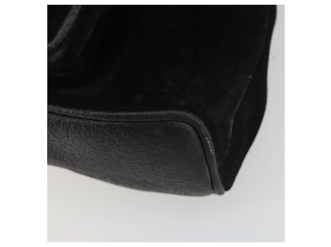 Zaino GUCCI Bamboo Scamoso Nero Oro 003 1705 0030 Auth 189651 - vista 12