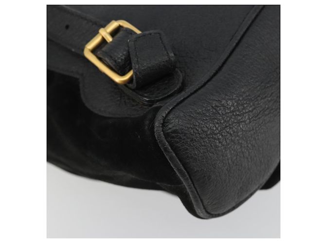 Zaino GUCCI Bamboo Scamoso Nero Oro 003 1705 0030 Auth 189651 - vista 15