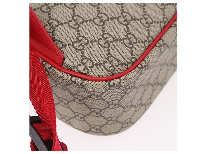 Zaino GUCCI GG Supreme PVC Beige Silver 501976 Auth 191263SM - vista 14