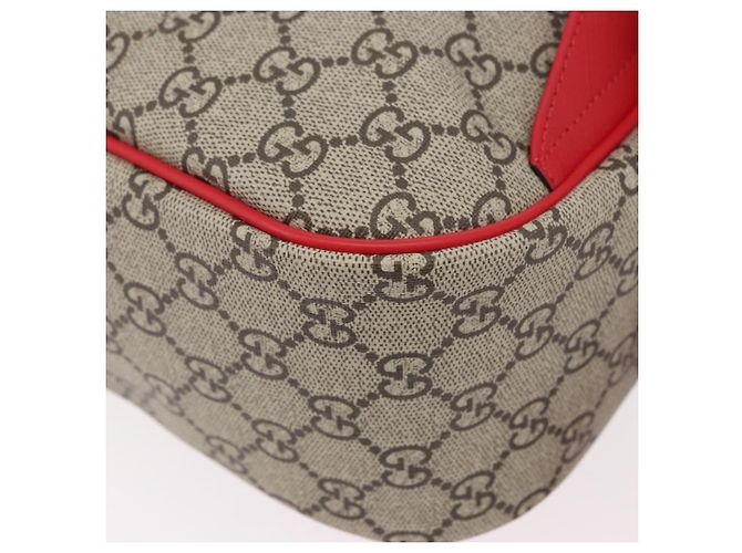 Zaino GUCCI GG Supreme PVC Beige Silver 501976 Auth 191263SM - vista 15