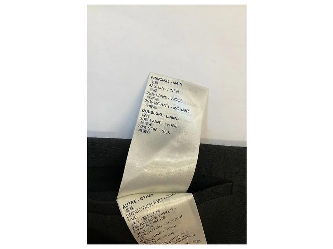 Blazer Louis Vuitton de linho preto - vista 6