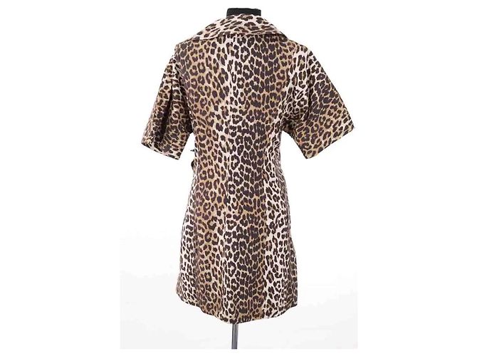Ganni Vestido marrón Castaño - vista 4