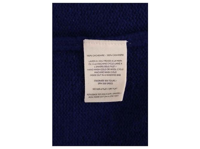 Jersey de cachemira azul Eric Bompard S - vista 6