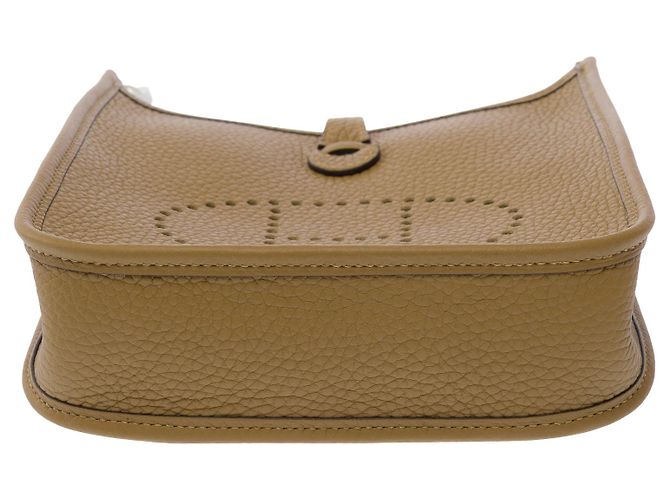 Hermès Borsa HERMES Mini Evelyne in Pelle Beige - 103710 - vista 10