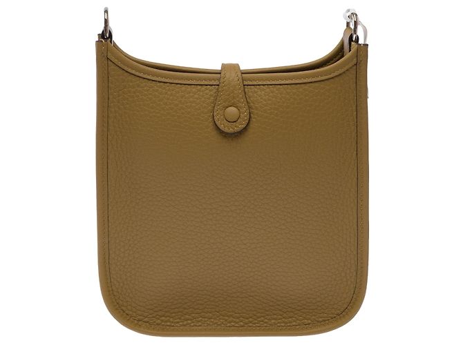 Hermès Borsa HERMES Mini Evelyne in Pelle Beige - 103710 - vista 4