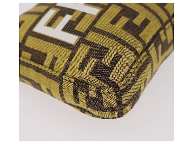 FENDI Zucca Canvas FRAGMENT Pouch Accessori Marrone Argento 8BS073 Auth 191705SAM - vista 10