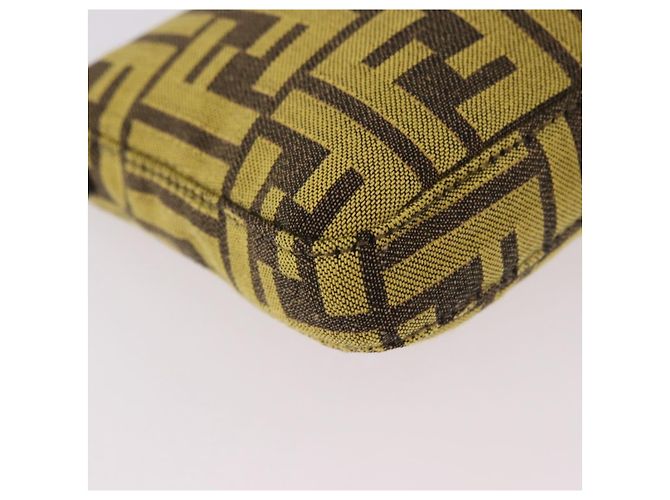 FENDI Zucca Canvas FRAGMENT Pouch Accessori Marrone Argento 8BS073 Auth 191705SAM - vista 12