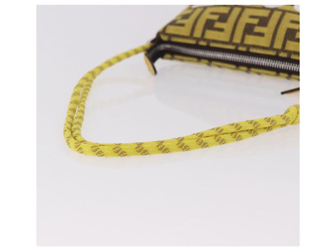 FENDI Zucca Canvas FRAGMENT Pouch Accessori Marrone Argento 8BS073 Auth 191705SAM - vista 7