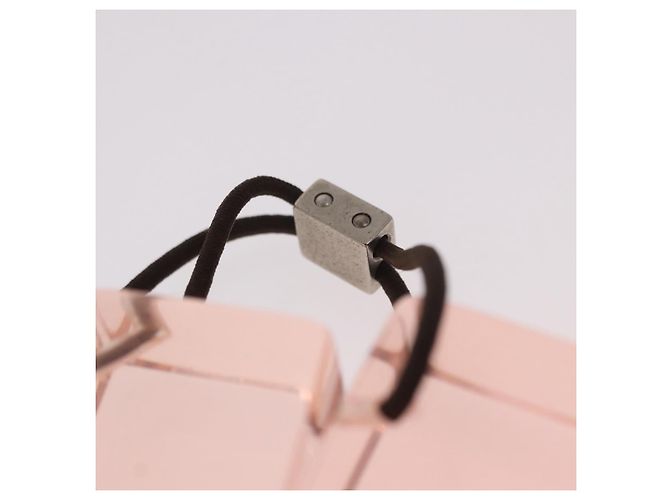 LOUIS VUITTON Hair Cube Unclean Hair Tie plástico 2 Set Orange LV Auth BA13858 Laranja - vista 7