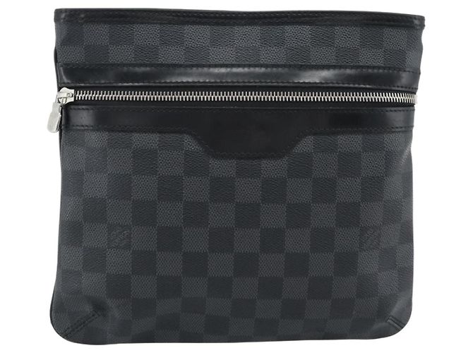 LOUIS VUITTON Borsa a tracolla Damier Graphite Tomas N58028 LV Auth ka5149 Damier ebene - vista 13