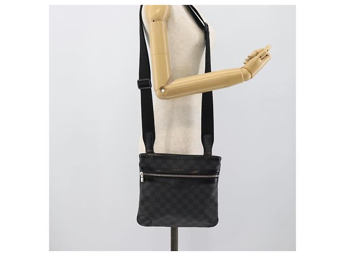 LOUIS VUITTON Borsa a tracolla Damier Graphite Tomas N58028 LV Auth ka5149 Damier ebene - vista 22
