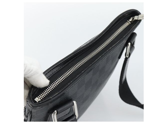 LOUIS VUITTON Borsa a tracolla Damier Graphite Tomas N58028 LV Auth ka5149 Damier ebene - vista 6
