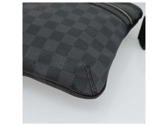 LOUIS VUITTON Borsa a tracolla Damier Graphite Tomas N58028 LV Auth ka5149 Damier ebene - vista 9