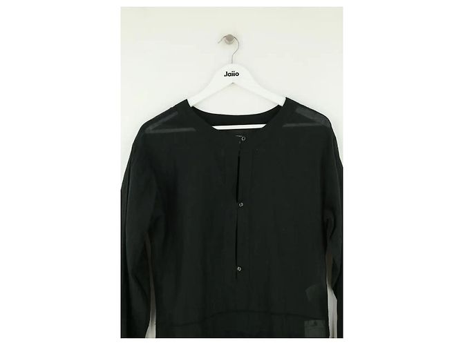 Tunica Chanel in cotone nera Nero - vista 3