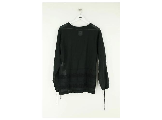 Tunica Chanel in cotone nera Nero - vista 4