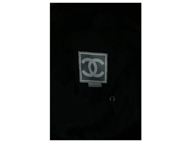 Tunica Chanel in cotone nera Nero - vista 5
