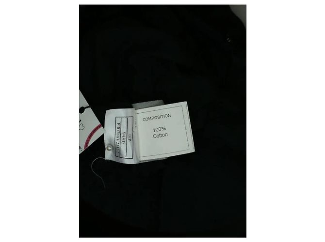 Tunica Chanel in cotone nera Nero - vista 6