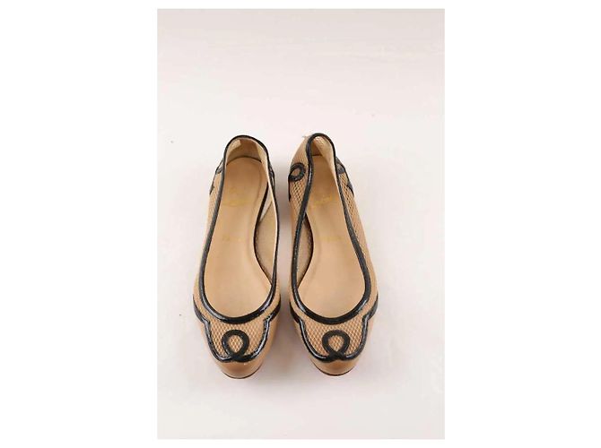 Christian Louboutin Bailarinas beige - vista 3