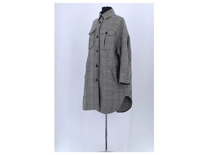 Isabel Marant Etoile Abrigo de lana antracita Gris antracita - vista 2