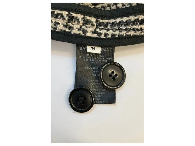 Isabel Marant Etoile Abrigo de lana antracita Gris antracita - vista 6