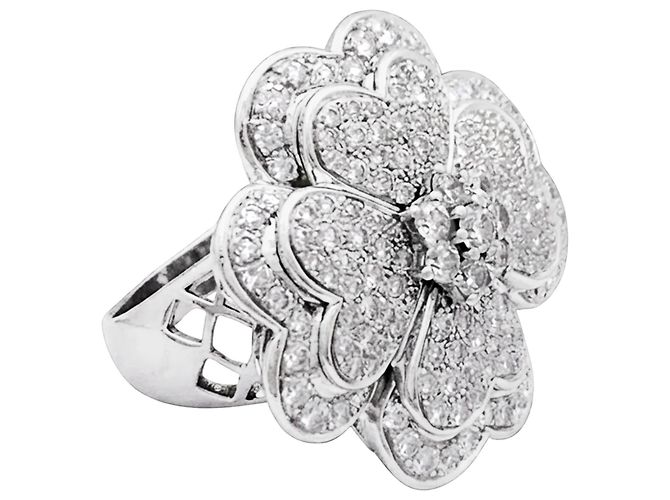 Autre Marque „Trèfle“-Ring, Weißgold, Diamanten. - Ansicht 2