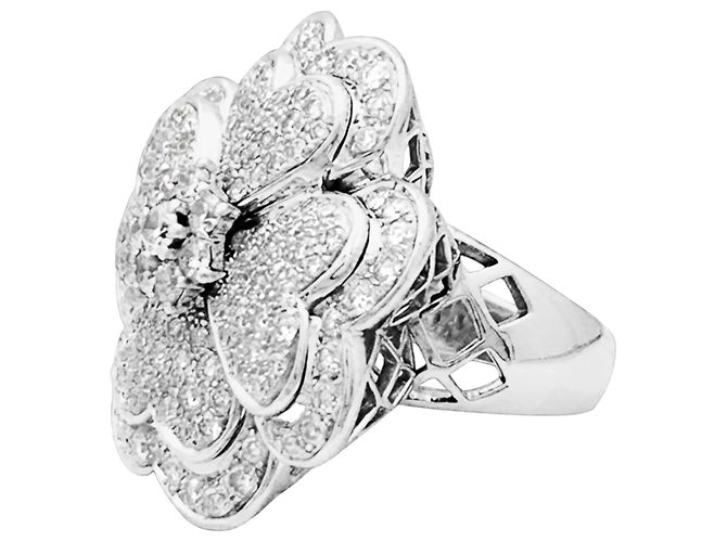 Autre Marque „Trèfle“-Ring, Weißgold, Diamanten. - Ansicht 3