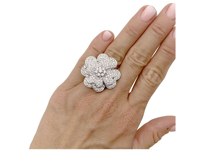 Autre Marque „Trèfle“-Ring, Weißgold, Diamanten. - Ansicht 5