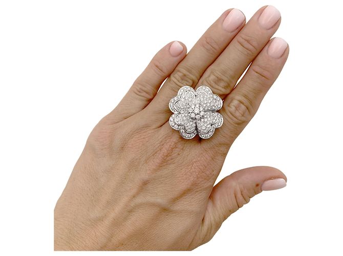 Autre Marque „Trèfle“-Ring, Weißgold, Diamanten. - Ansicht 6