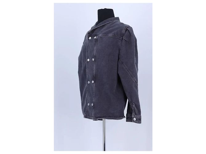 Isabel Marant Anthrazitfarbene Baumwolljacke Anthrazitgrau - Ansicht 2