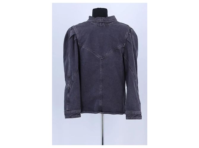 Isabel Marant Anthrazitfarbene Baumwolljacke Anthrazitgrau - Ansicht 4