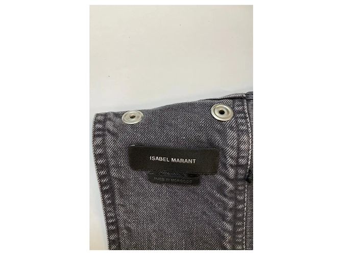 Isabel Marant Anthrazitfarbene Baumwolljacke Anthrazitgrau - Ansicht 5