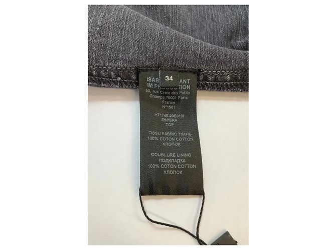 Isabel Marant Anthrazitfarbene Baumwolljacke Anthrazitgrau - Ansicht 6