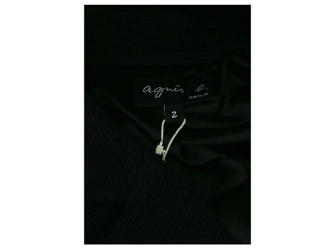Abrigo de algodón negro Agnès b. M - vista 4