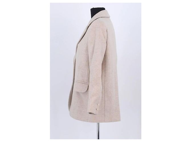 Blazer de lana beige Ba&Sh - vista 3