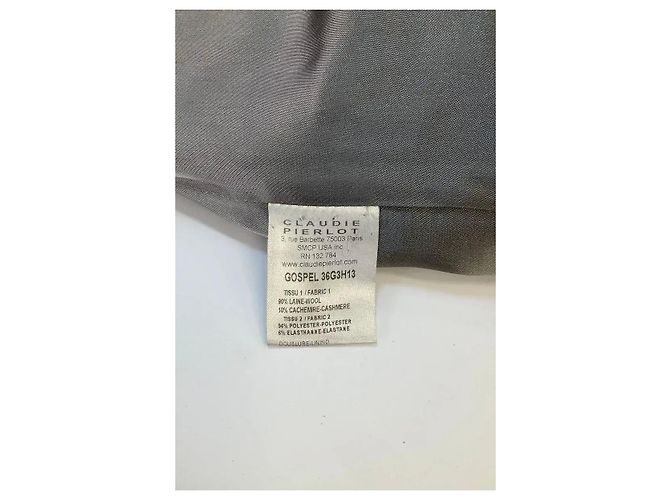 Claudie Pierlot Abrigo de lana antracita Gris antracita - vista 6