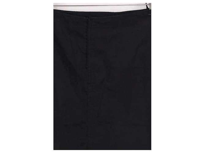 Falda Miu Miu de algodón negra Negro - vista 2