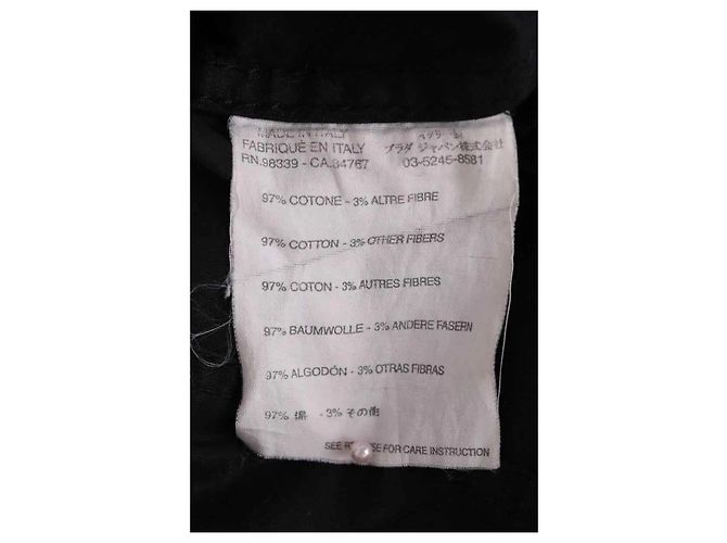 Falda Miu Miu de algodón negra Negro - vista 6