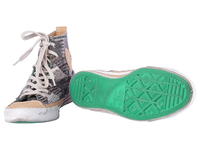 Sneakers alte Missoni x Converse Chuck Taylor Verde - vista 12
