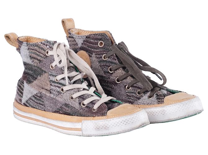 Sneakers alte Missoni x Converse Chuck Taylor Verde - vista 2