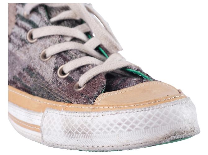 Sneakers alte Missoni x Converse Chuck Taylor Verde - vista 4