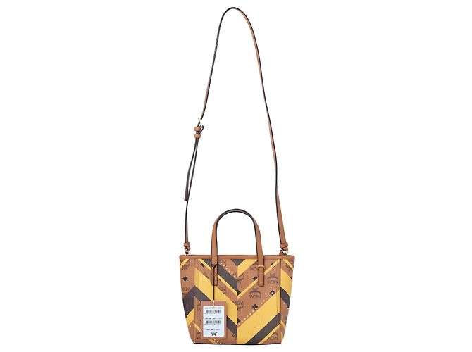 Autre Marque Borsa con manico in pelle MCM Marrone - vista 2