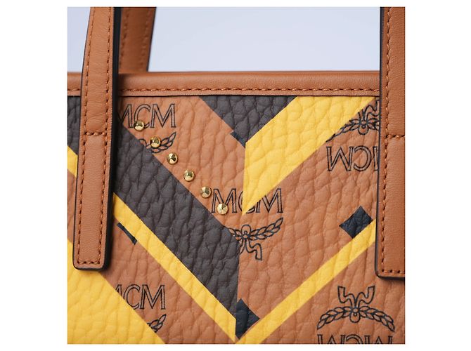 Autre Marque Borsa con manico in pelle MCM Marrone - vista 4
