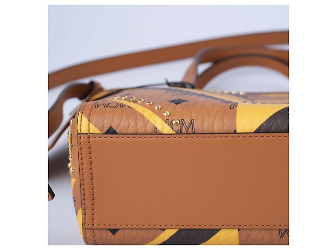 Autre Marque Borsa con manico in pelle MCM Marrone - vista 5