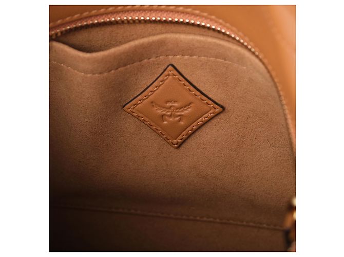 Autre Marque Borsa con manico in pelle MCM Marrone - vista 7