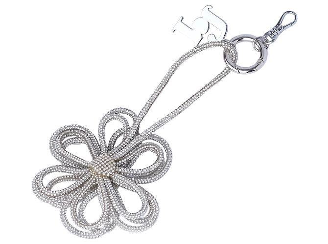 Autre Marque Collection Privée Rosantica Bag Charm Floral de Cristal Prateado Prata - vista 2