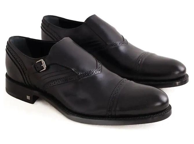Scarpe con lacci Louis Vuitton in pelle nera Nero - vista 3