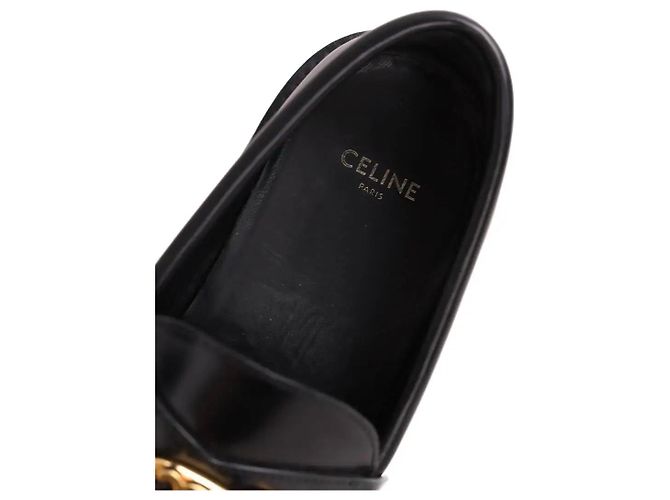 Mocassini Céline in pelle nera Nero - vista 5